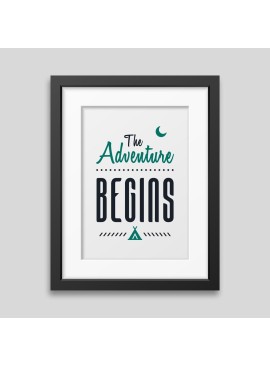 The adventure begins Framed poster